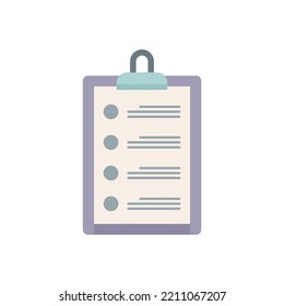To-do list reminder icon. Flat illustration of To-do list reminder vector icon isolated on white background