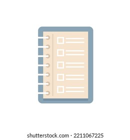 To-do list sheet icon. Flat illustration of To-do list sheet vector icon isolated on white background