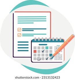 
to-do planning, calendar and to-do list
