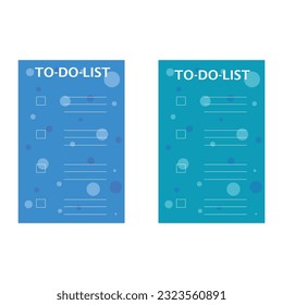 To-Do-List Two Pad Vector Illustration