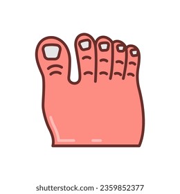 Icono de dedo en vector. Ilustración