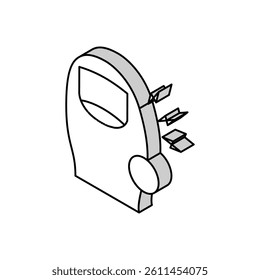 toe pain isometric icon vector. toe pain sign. isolated symbol illustration