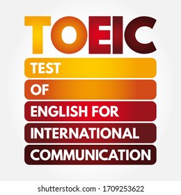 585 Test of english for international communication Images, Stock ...