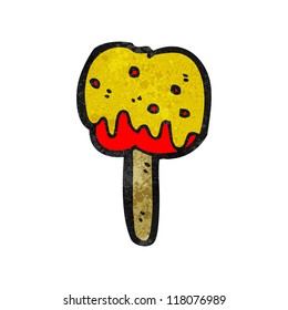 caricatura de manzana toffee