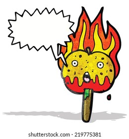Kaffeeapfelkartoon