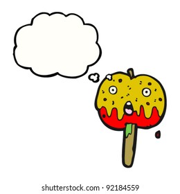 personaje de caricatura de manzana toffee