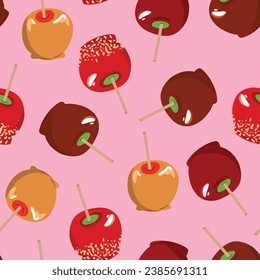 Toffee apples repeat pattern design