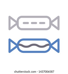 toffee color line vector icon