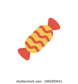 toffee glyph flat vector icon