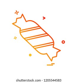 Toffee icon design vector