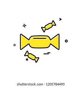 Toffee icon design vector