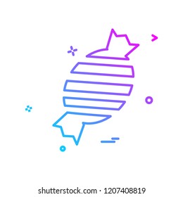 Toffee icon design vector