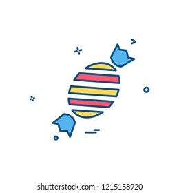 Toffee icon design vector