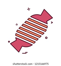 Toffee icon design vector