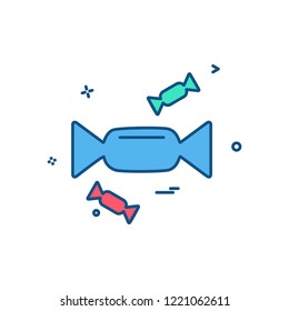 Toffee icon design vector