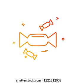Toffee icon design vector