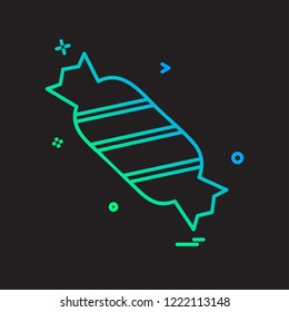 Toffee icon design vector
