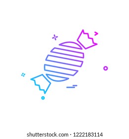 Toffee icon design vector