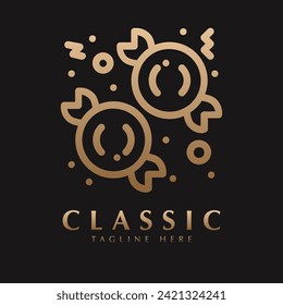 toffee icon logo design vector