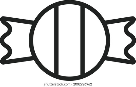 Toffee icon vector image. Can also be used for Physical Fitness. Suitable for mobile apps, web apps and print media.