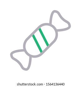 toffee vector colour line icon 