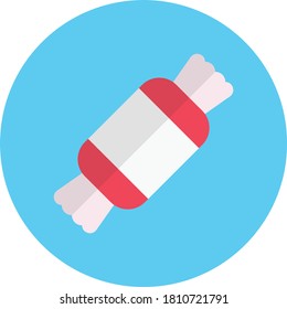 toffee vector flat color icon 