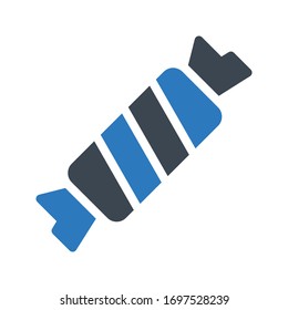icono de color de glifo vectorial toffee 