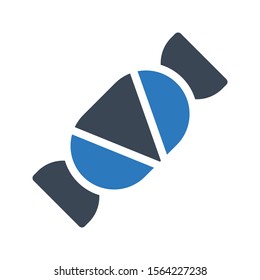toffee vector glyph colour icon 