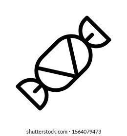 toffee vector thin line icon 