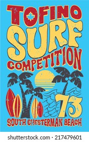 Tofino Surf Competition Boys TShirt Graphic