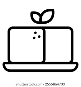 Tofu Asian Food icon illustration