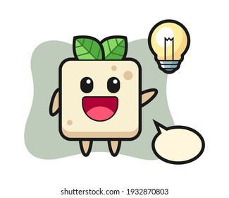 Tofu-Zeichentrickfilm für die Idee