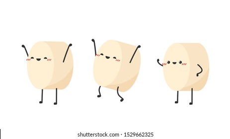 Tofu character design. Tofu vector. free space for text. wallpaper. background.