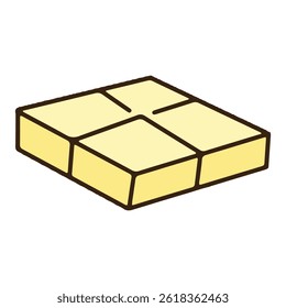 tofu icon with colored style