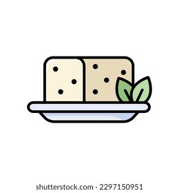tofu icon vector design template in white background