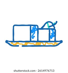 tofu japanese food doodle icon sketch vector. tofu japanese food sign. isolated symbol illustration