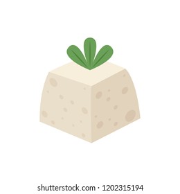 tofu logo design. vector. symbol.