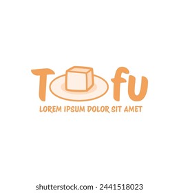 Tofu logo vector design template in white background