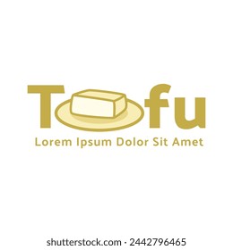 Tofu logo vector design template in white background