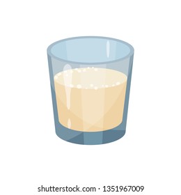 Tofu on white background. Vector flat illustration.