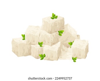Tofu pieces soy bean