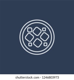Tofu Soup icon. Tofu Soup linear design concept from Chinese Food collection. Simple element vector illustration on dark blue background.