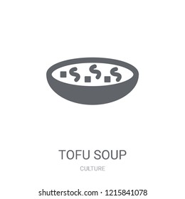 Tofu Soup icon. Trendy Tofu Soup logo concept on white background from Culture collection. Suitable for use on web apps, mobile apps and print media.
