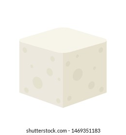 Tofu vector. wallpaper. free space for text.