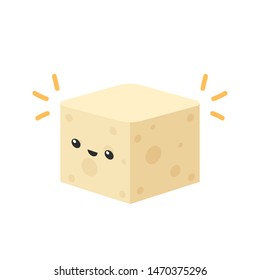 Tofu vector. wallpaper. free space for text.