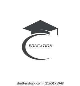 toga cap education logo template vector illustration