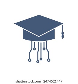 Toga cap logo icon vector