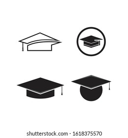 toga cap logo template vector ilustration