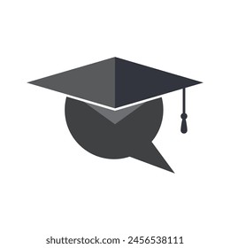 Toga educación logo Vector icono Plantilla