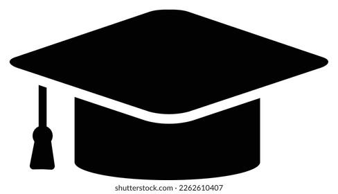 a toga hat symbol as a learning education at school can be applied in PowerPoint or player or web design